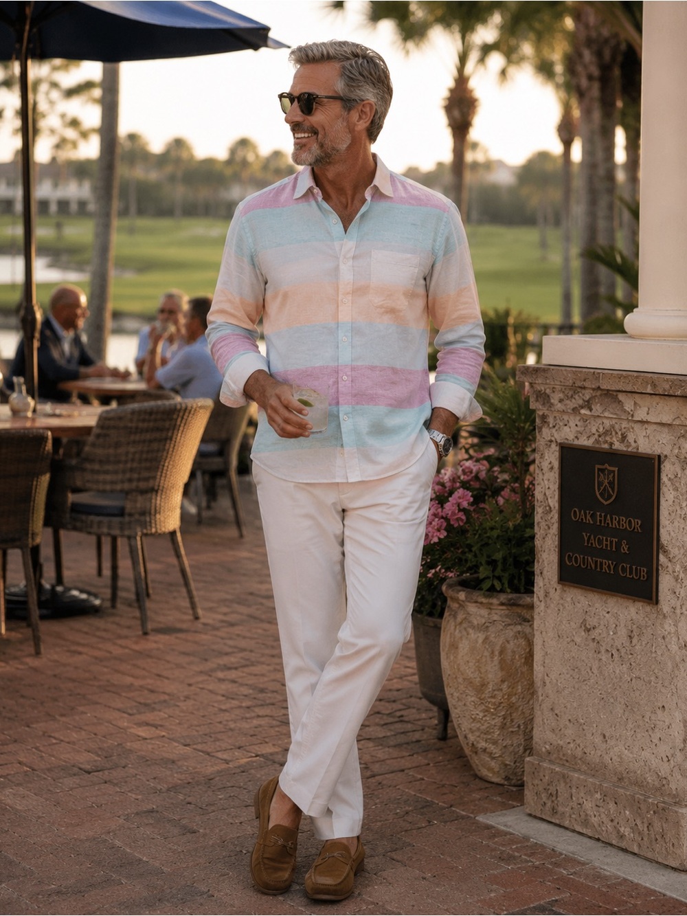 Father’s Day Gift Tommy Bahama Pastel Linen Shirt Coastal Dad XL